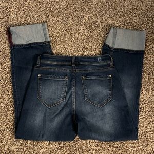 KENSIE JEANS - tomboy straight crop jeans - Size26